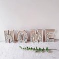 5 Inch Wooden Letters for Wall Decor, Flowered Paintable Wooden Nursery