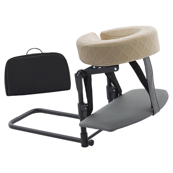 Kit de masaje de colchón para escritorio y hogar, incluye tablero de reposamanos, reposacabezas ergonómico, cojín para cuello y rostro para cama de Beige