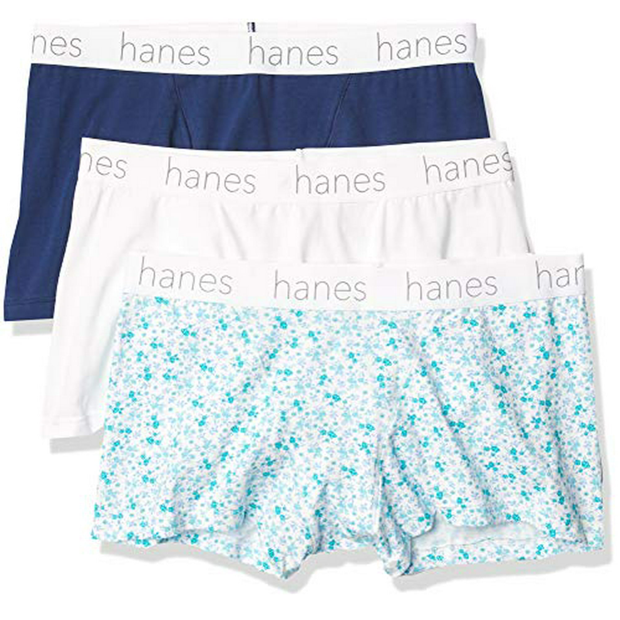 Hanes Ultimate Womens Comfort Flex Stretch Boyfriend Classic Boxer Brief 3 Pack