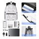 thumbnail image 4 of Disketp Elegant ice skates snowflakes Mochila Ligera Clásica con Múltiples Bolsillos, Mochila Casual para Hombre y Mujer, Ideal para Escuela, Trabajo y Viajes, 4 of 6