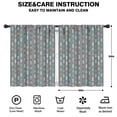 thumbnail image 2 of Blackout Kids Curtains,Boho Bohemia Geometric Line Art Childrens Insulated Curtains Set Of 2,Bedroom Essentials,Toddler Room Decor 42"x54"(106x137cm), 2 of 4