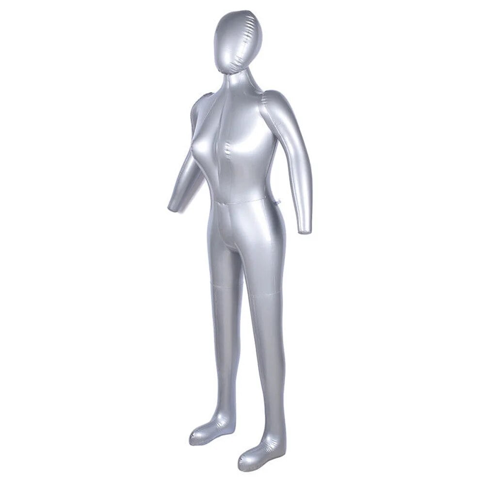 165cm Inflatable Full Body Female Model Stand Mannequin With Arm Show Casement Display