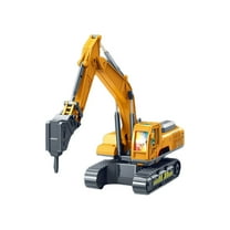 Simulation Engineering Excavator Toy for Kids – 3 Robotic Arms, Sound & Light Music Effects, Multi-Joint Movable Digging Truck, Construction Vehicle Model Toy for Boys