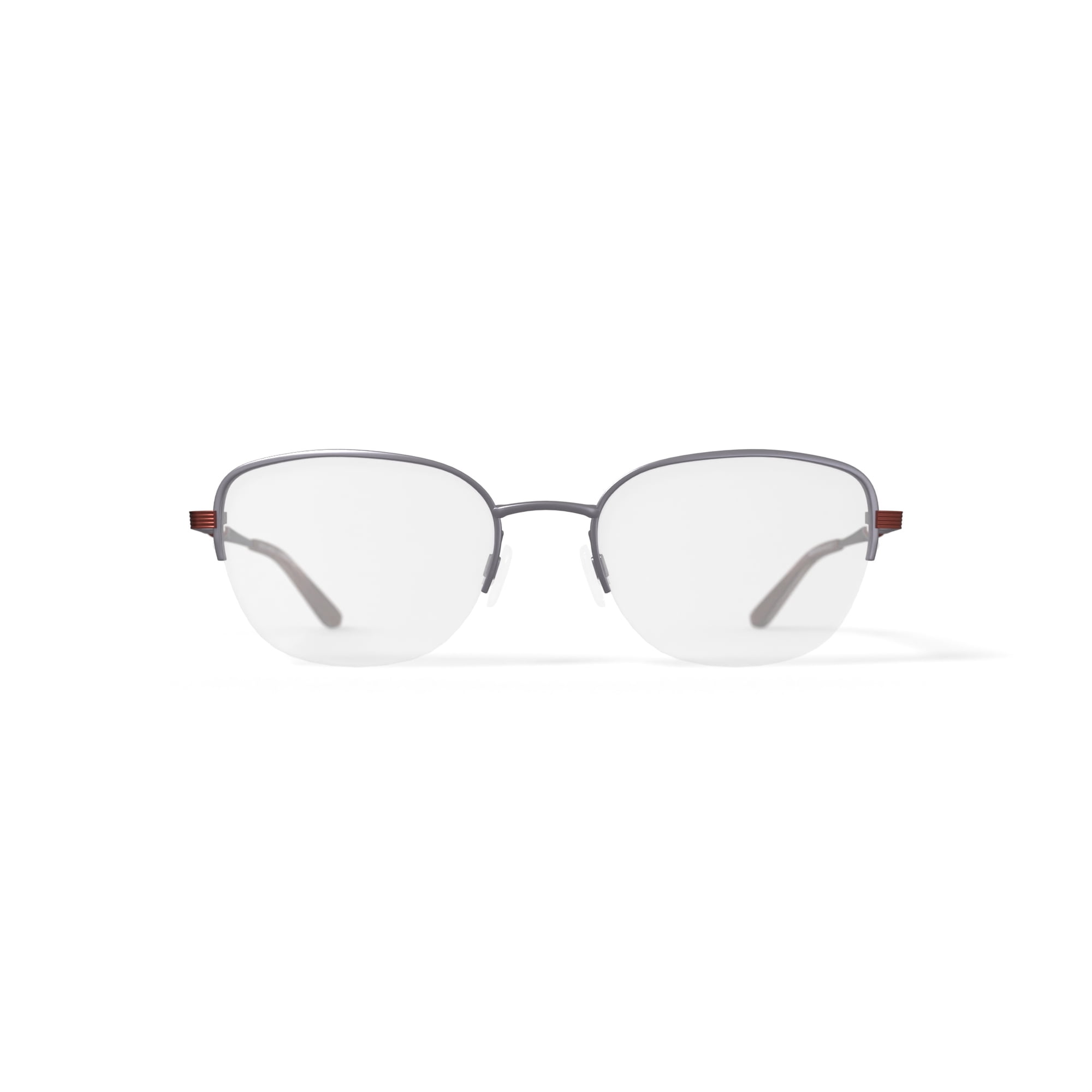 EasyClip Women's EC661 Square Prescription Eyeglasses with Case, Brown