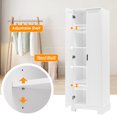 thumbnail image 4 of 71" Tall Storage Cabinet with Two Doors 5 Layer Adjustable Shelf , MDF Board Floor Cabinet for Dinning Room ,Kitchen,Bathroom, Office, 4 of 7