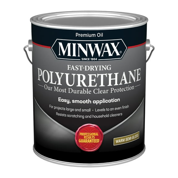 6-Pack of 1 gal Minwax 71029 Clear Fast-Drying Oil-Based Polyurethane, Semi-Gloss