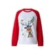 thumbnail image 2 of VISgogo Mujer Primavera Otoño Casual Pullover Manga Larga O Cuello Deer Print Patchwork Sudadera VISgogo moda, 2 of 9