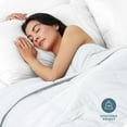 thumbnail image 3 of Bare Home 17 lbs Weighted Blanket for Adults - 60" x 80" - 210tc Twill Cotton, White, 3 of 10