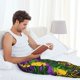thumbnail image 5 of Fotbe Mardi Gras7 Pantalones de Pijama para Hombre, Pantalones de Dormir, Pantalones de Casa con Cintura Ajustable y Bolsillos-3X-Large, 5 of 6
