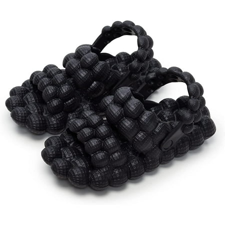 

Bubble Slides Massage Sandals for Women Men Soft Stress Relief Pillow Slides Slipper Funny Lychee Non-slip Spa Sandals Reflexology Sandals for Ladies slides