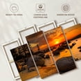 thumbnail image 6 of Elephant Stock Lake Tahoe Twilight Wall Art - Horizontal Multi Panel Canvas - Living Room Wall Decor - Nature Multi Panel - Orange And Gray Decor - 36" x 22", 6 of 8