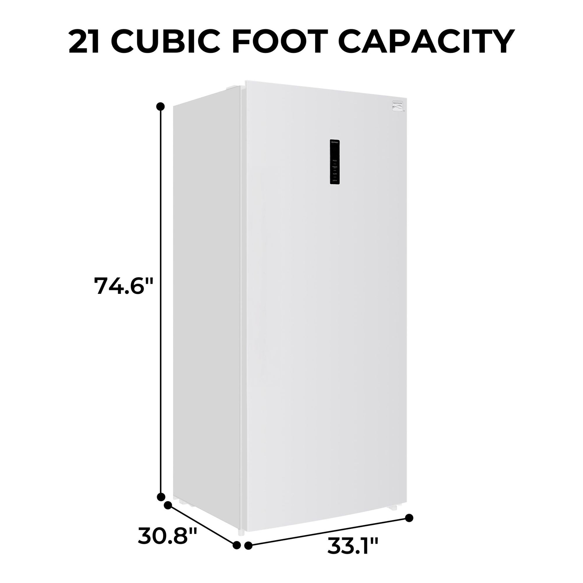 Kenmore 21 Cu. Ft. Freezer/Refrigerator - Walmart Business Supplies