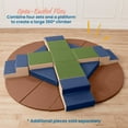 thumbnail image 5 of ECR4Kids SoftZone Junior Adventurer's Summit Step Climber, Foam Playset, Earthtone, 4-Piece, 5 of 9