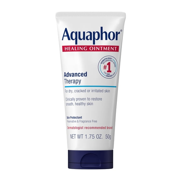 Aquaphor Healing Ointment Skin Protectant for Dry, Cracked, Irritated Skin, Travel Size, 1.75 oz