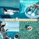 thumbnail image 4 of Flotador inflable para piscina Genggeng de 47 pulgadas con rayas azules, paquete de 2, 4 of 6