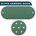 thumbnail image 4 of Discos de Lija para Automóviles Unique Bargains?3.5" 7 Agujeros 40 Grano Resistencia a la Abrasión | Papel de Lija Redondo con Gancho y Bucle Verde 50 Pcs, 4 of 8