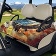 thumbnail image 3 of Yuyamidu Eagle Golf Cart Seat Cover USA Flag Golf Cart Seat Blanket with Pockets Portable Club Car Seat Towel Travel Sports Golf Cart Accessories, 3 of 8
