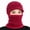 Wine Red, variant on Fashion Solid Color Neck Warmer Winter Women Beanies Hat Mask Ski Cap Balaclava