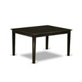 thumbnail image 3 of East West Furniture Dudley Rectangular Wood Dining Table in Black, 3 of 4