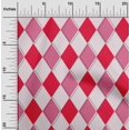 thumbnail image 2 of oneOone Polyester Spandex Magenta Fabric Argyle Sewing Craft Projects Fabric Prints By Yard 56 Inch Wide, 2 of 4