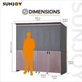 thumbnail image 4 of SUNJOY 7' x 3' Outdoor Kitchen / Grill Station with Overhead Lift-Up Door & Folding Sliding Doors for Compact Space, 4 of 11