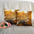 thumbnail image 1 of Housse de Coussin de Taie d'Oreiller en Lin Fin Cryptée Imprimée 2PC, 1 of 1