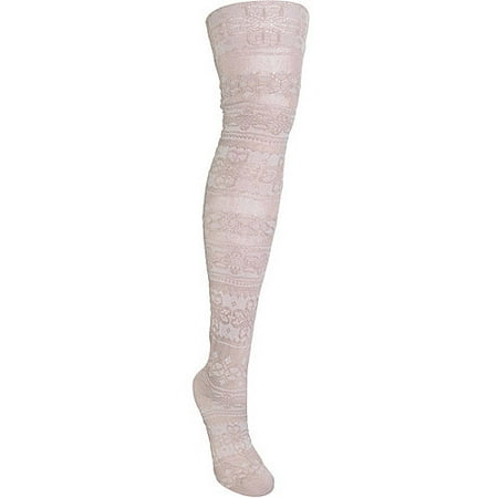 MUK LUKS Women's Patterned Microfiber Tights