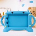 thumbnail image 5 of Golden Sheeps Kid Case Compatible for Samsung Galaxy Tab A 8.0 2019 T290 T295 Lovely Cartoon Shockproof Silicone Protective Convertible Handle Stand [BPA Free] (Blue), 5 of 8