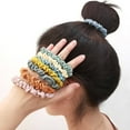 thumbnail image 5 of RAGUPEL 24 Pcs Scrunchies,Elegant Satin and Stable Hold Hair Scrunchies for Women's Hair,Big Loop and Gentle on Hair Scrunchies for Girls,Blue, 5 of 5