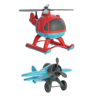 Aurora Toys - Medium Blue Wheatley - 10" Plane & Helicopter - Versatile Toys