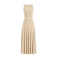 thumbnail image 1 of Conjunto de Falda Maxi PRETTYGARDEN Beige con Top Corto de Cintura Alta Talla L, 1 of 7