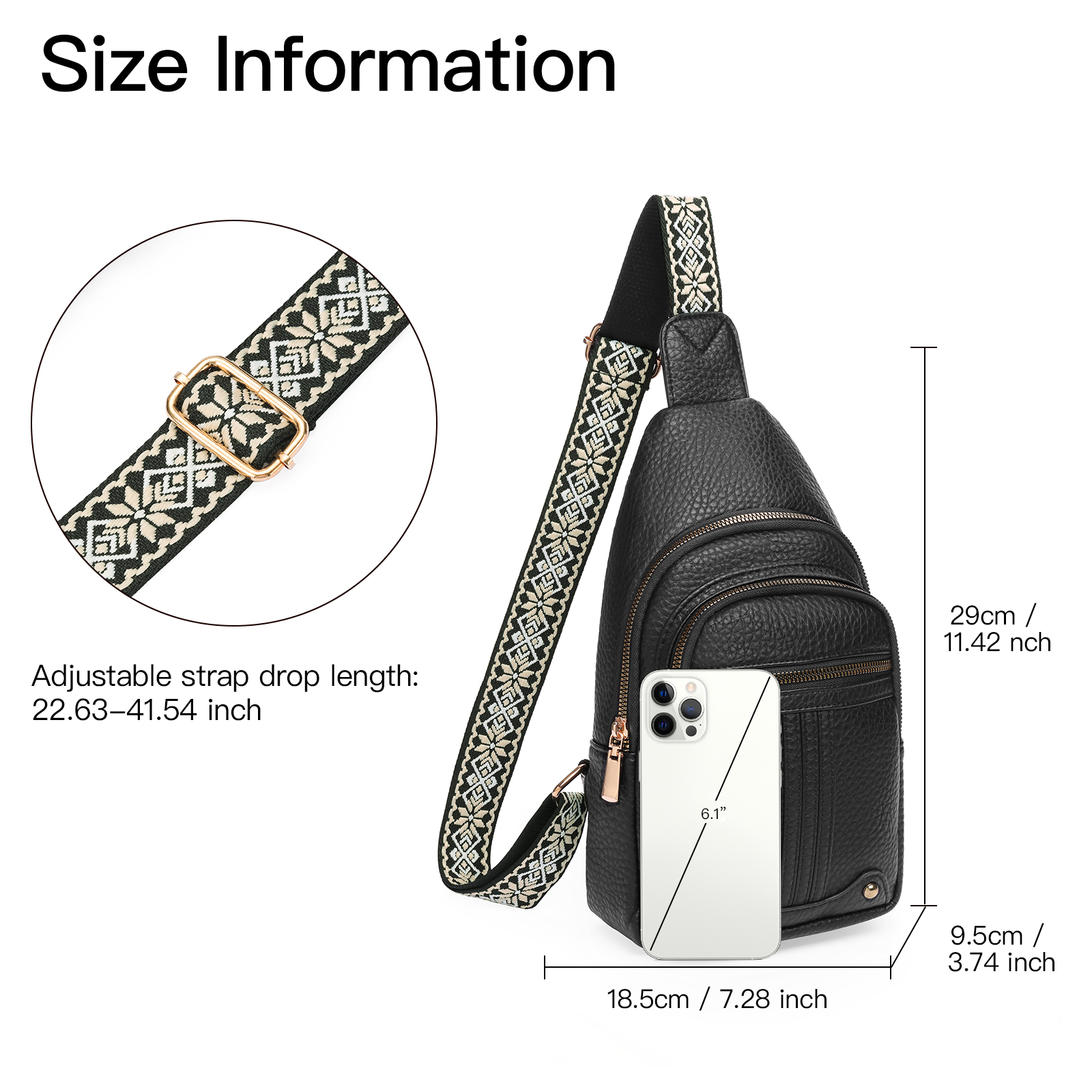 GAEKEAO Vegan Leather Sling Bag for Women photo 4