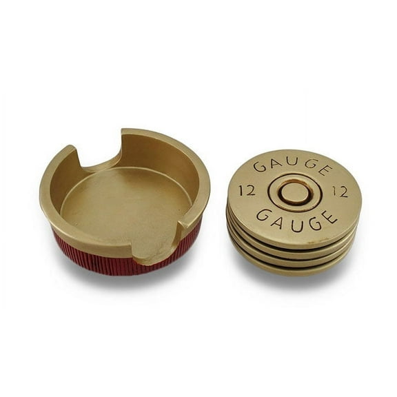 12 Gauge Shotgun Shell Coaster Set