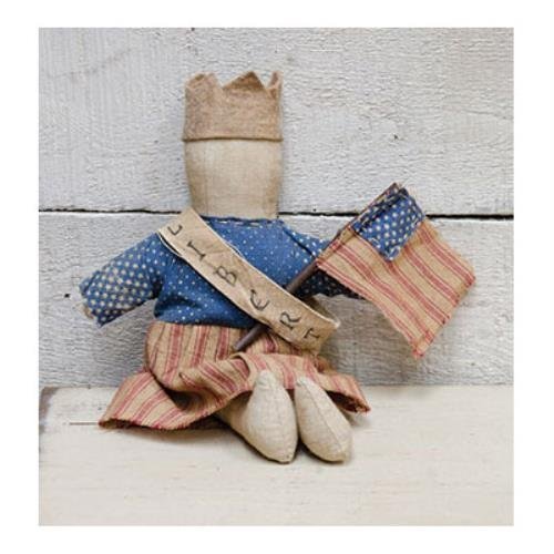 Little Miss Liberty Doll - Primitive Country Rustic Stuffed Patriotic USA Decor - Walmart.com
