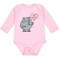 thumbnail image 3 of Inktastic My First Valentine's Day Boys or Girls Long Sleeve Baby Bodysuit, 3 of 5