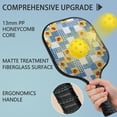 thumbnail image 2 of Pickleball Paddles Set,Pioneer Flower Floral Print Pattern Fiberglass Surface Pickleball Racket Set with 2 Indoor Outdoor Pickleball Balls and Pickleball Bag,Pickle-ball Equipment, 2 of 6