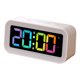 thumbnail image 1 of Lámpara Reloj despertador con luz nocturna digital LED reloj electrónico luminoso de escritorio (blanco) Ehuebsd Para estrenar, 1 of 7