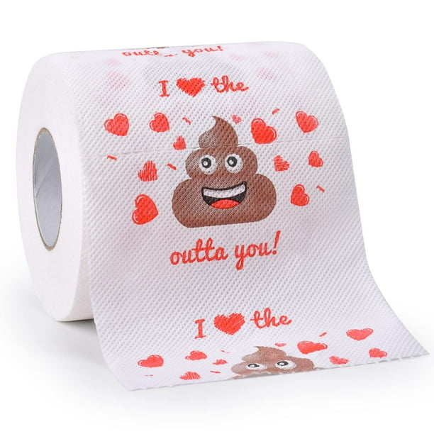 Regalos del día de San Valentín para él/ella Regalos románticos novedosos Papel higiénico Regalos divertidos para adultos Hombres Mujeres Novio Novia Decoración del día de San Valentín para suministro