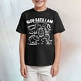 thumbnail image 2 of Staki Boy Summer Shirt Boys Oversized Tshirt Kids Blank Vintage Shirt Summer Cotton Unisex Basic Plain T Shirt Tops 2-9Y 10-14Y(Black,3-4 Years), 2 of 4