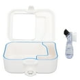 thumbnail image 2 of Dentures Storage Case, Cleansing Brush Denture Retainer Box  For False Teeth, 2 of 8