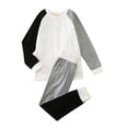 thumbnail image 1 of Gibobby Conjunto niñas de ropa interior de manga larga para niños y niñas pequeñas, pantalones, 2 uds, conjunto de ropa interior para bebés, características(Negro,9-12 Months), 1 of 5