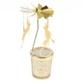 thumbnail image 1 of AMERTEER Auto Rotating Tea Light Votive Candle Holder Home Decoration -Star, 1 of 8