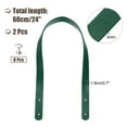 thumbnail image 2 of 2 piezas de correas de cuero de 24 pulgadas (60 cm) para bolsos, banda de cinturón de bolso, verde oscuro, 2 of 6