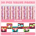 thumbnail image 6 of 30 Packs Valentines Cards for School,Valentines Pencil Set Valentines for Classroom Party Favor, 6 of 8