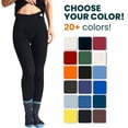 thumbnail image 6 of Merino.tech Women’s 100% 𝗠𝗲𝗿𝗶𝗻𝗼 𝗪𝗼𝗼𝗹 𝗕𝗮𝘀𝗲 𝗟𝗮𝘆𝗲𝗿 𝗟𝗲𝗴𝗴𝗶𝗻𝗴𝘀 Lightweight Thermal Underwear with Hiking Socks, 6 of 9