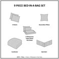thumbnail image 2 of Home Essence Nepal Bed in a Bag Comforter Bedding Set, Orange, Queen, 2 of 5