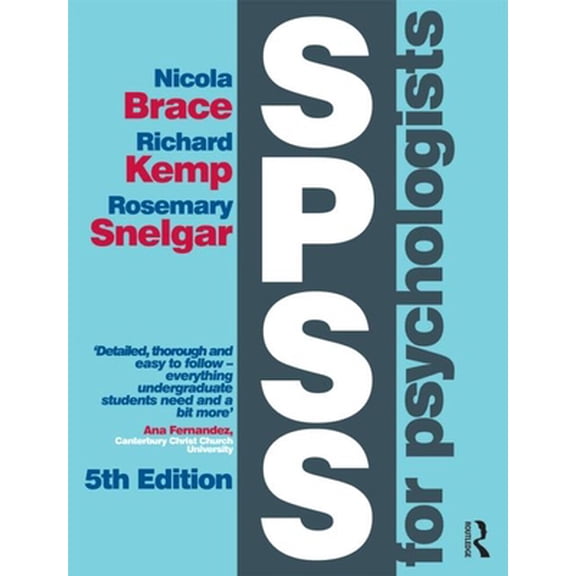 Pre-Owned SPSS for Psychologists: Fifth Edition (Paperback) 1848726007 9781848726000