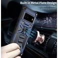 thumbnail image 3 of Designed for Google Pixel 7 Pro Case Basic Phone Case with Stand Bracket Military Grade Drop Protection Dual Layer Shockproof Durable Hard Rigid PC Anti-Scratch Protective Heat Dissipation Cover-Blue, 3 of 14