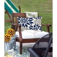 thumbnail image 5 of Navy Blue Decorative Dahlia Boho Lumbar Pillow Covers 12x20 Inch, Geometric Floral Elegant Gray Grey Beige Decor Rustic Farmhouse Throw Pillows Cushion Cases for Sofa Bedroom Decorations, 5 of 6