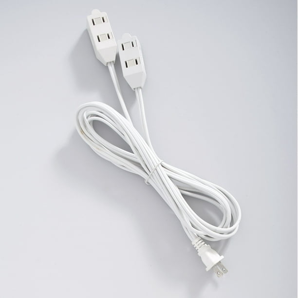 Double Ended Indoor Extension Cord Two Wire Extension Cord White Walmart Com Walmart Com